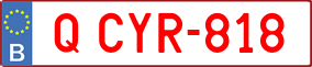 Trailer License Plate